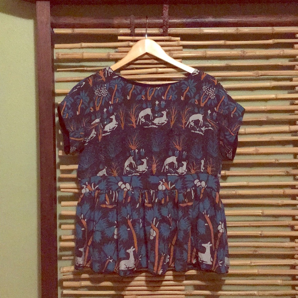 Roe Habitat Blouse by Anna Sui for Anthropologie